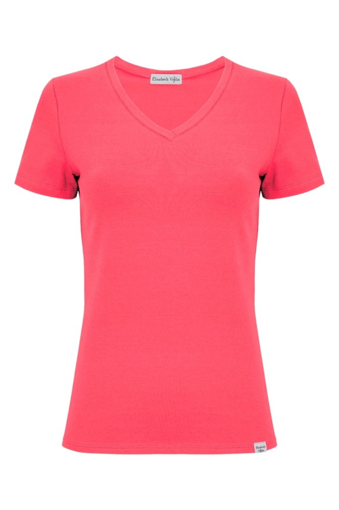 VERA z krótkimi rękawami Rouge Red przód.jpg