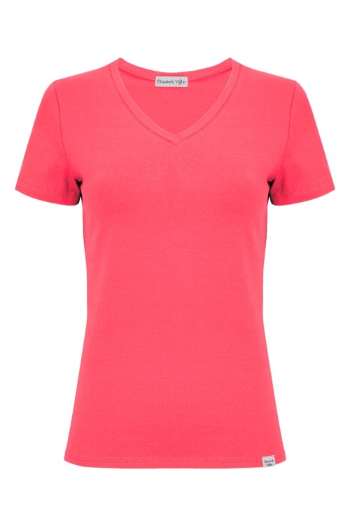 VERA z krótkimi rękawami Rouge Red przód.jpg