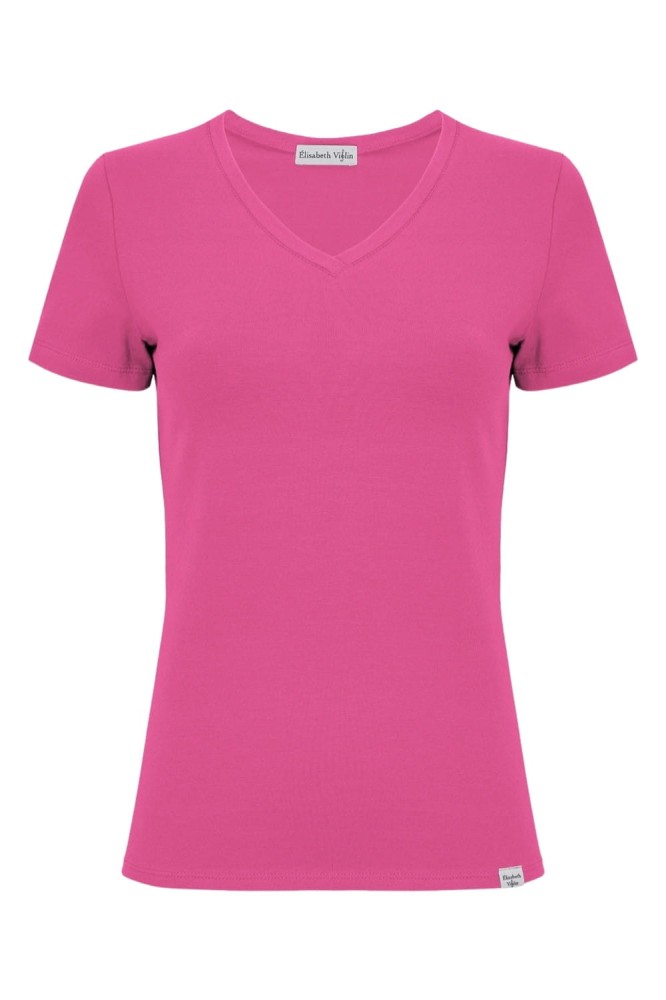 VERA z krótkimi rękawami Fuchsia Rose przód.jpg