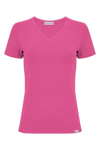 VERA z krótkimi rękawami Fuchsia Rose przód.jpg