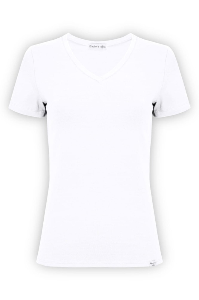 VERA z krótkimi rękawami Brilliant White przód.jpg