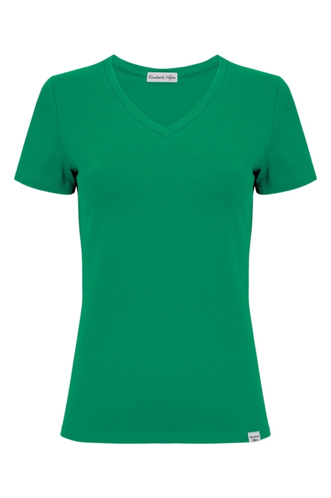 VERA z krótkimi rękawami Deep Green przód.jpg
