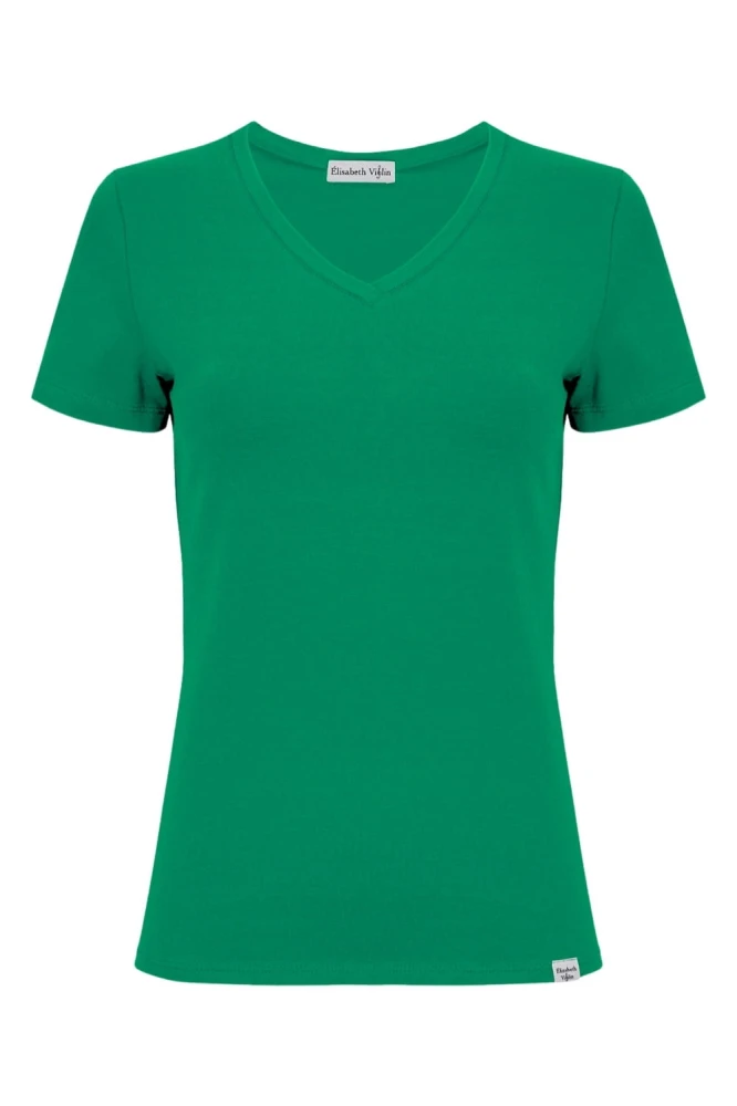 VERA z krótkimi rękawami Deep Green przód.jpg