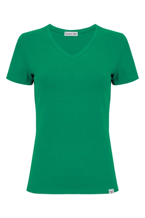 VERA z krótkimi rękawami Deep Green przód.jpg