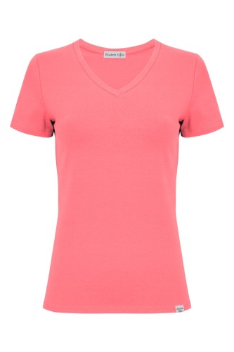 VERA z krótkimi rękawami Sunkist Coral przód.jpg