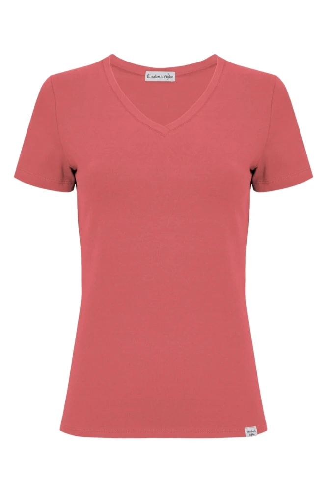 VERA z krótkimi rękawami Garnet Rose przód.jpg