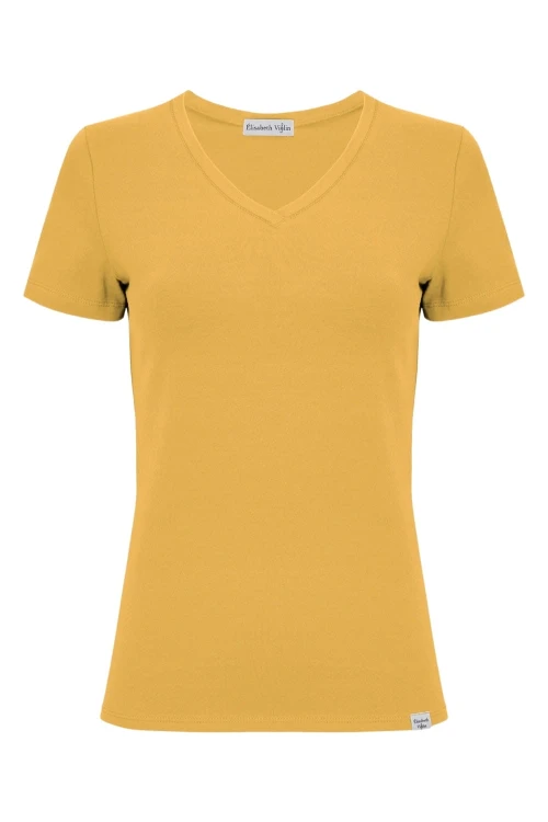 VERA z krótkimi rękawami Mineral Yellow przód.jpg