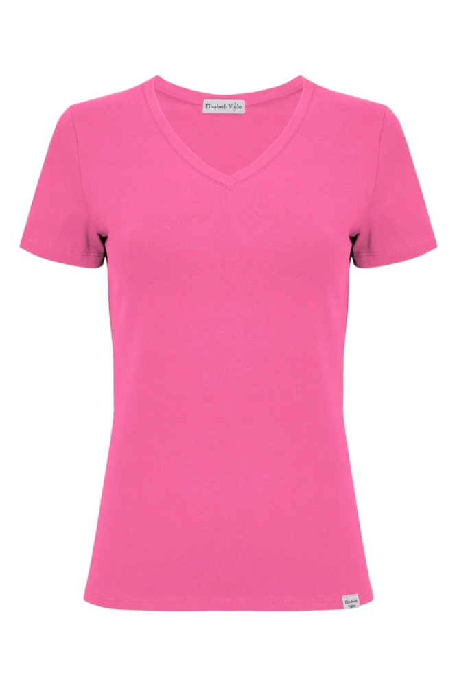 VERA z krótkimi rękawami Shocking Pink przód.jpg