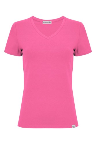 VERA z krótkimi rękawami Shocking Pink przód.jpg