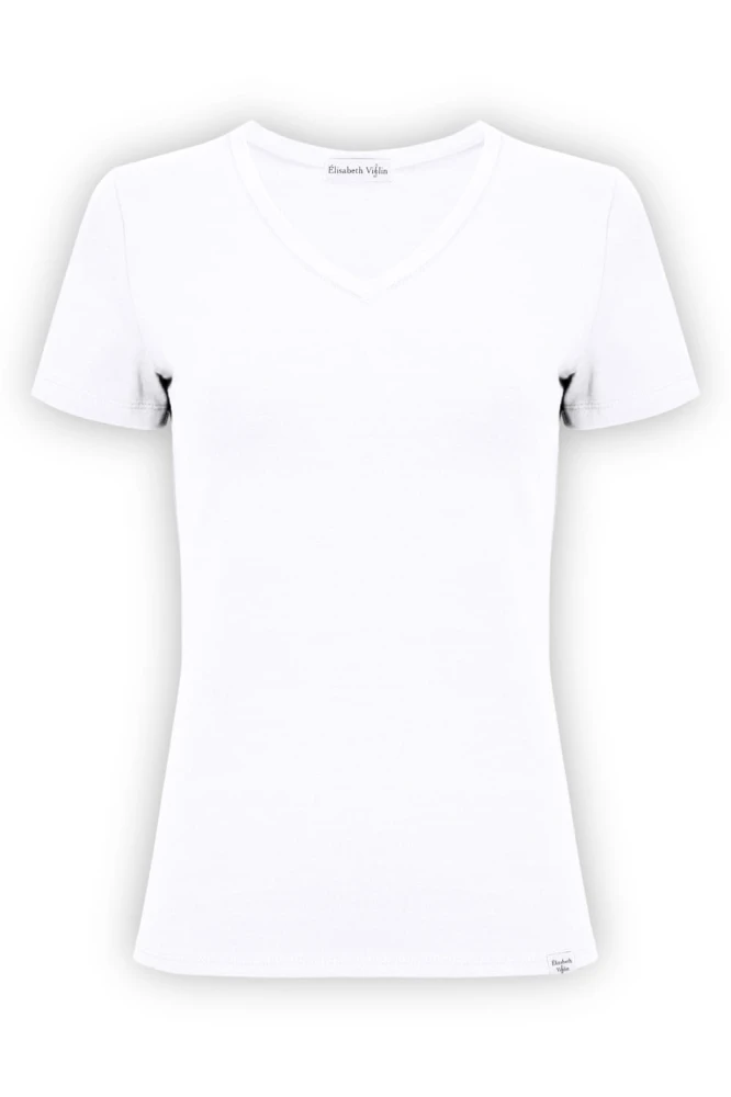 VERA z krótkimi rękawami Brilliant White przód.jpg