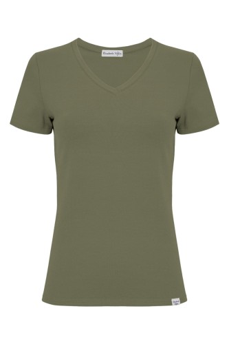 VERA z krótkimi rękawami Dusty Olive przód.jpg