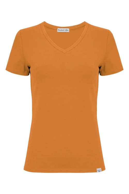 VERA z krótkimi rękawami Golden Ochre przód.jpg