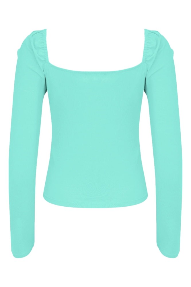 ARIA z długimi rękawami Blue Turquoise tył.jpg