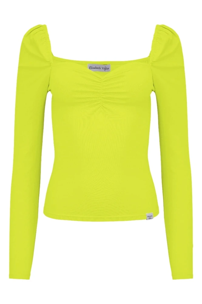 ARIA z długimi rękawami Bright Chartreuse przód.jpg