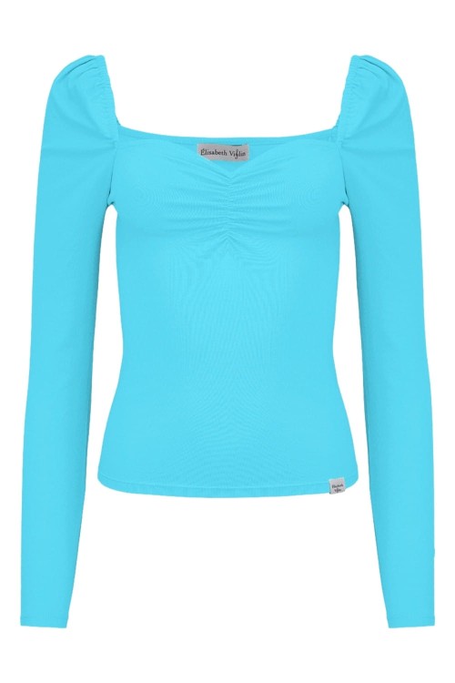 ARIA z długimi rękawami Cyan Blue przód.jpg