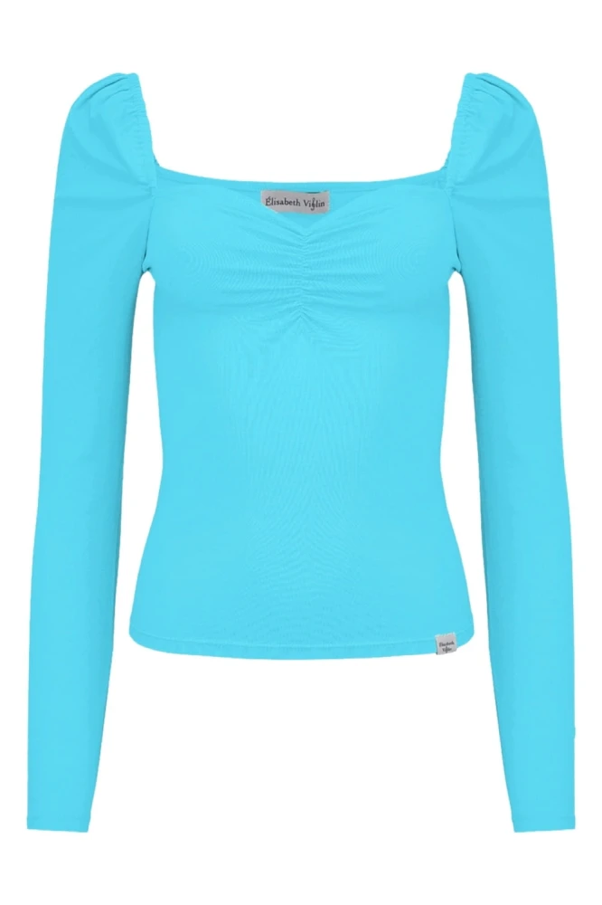 ARIA z długimi rękawami Cyan Blue przód.jpg