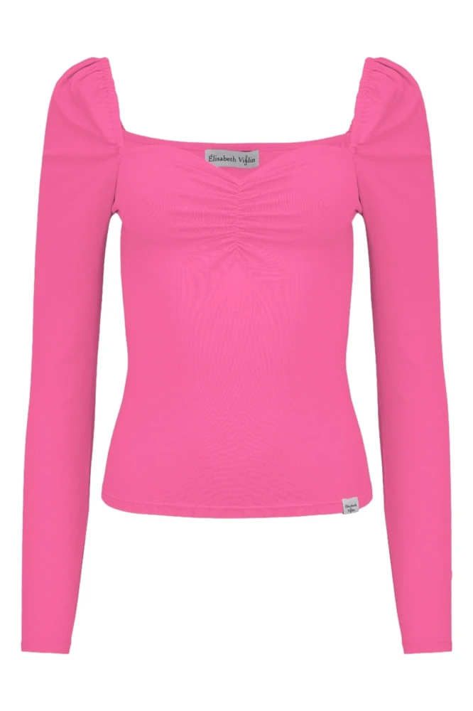 ARIA z długimi rękawami Shocking Pink przód.jpg
