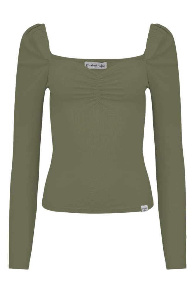 ARIA z długimi rękawami Dusty Olive przód.jpg