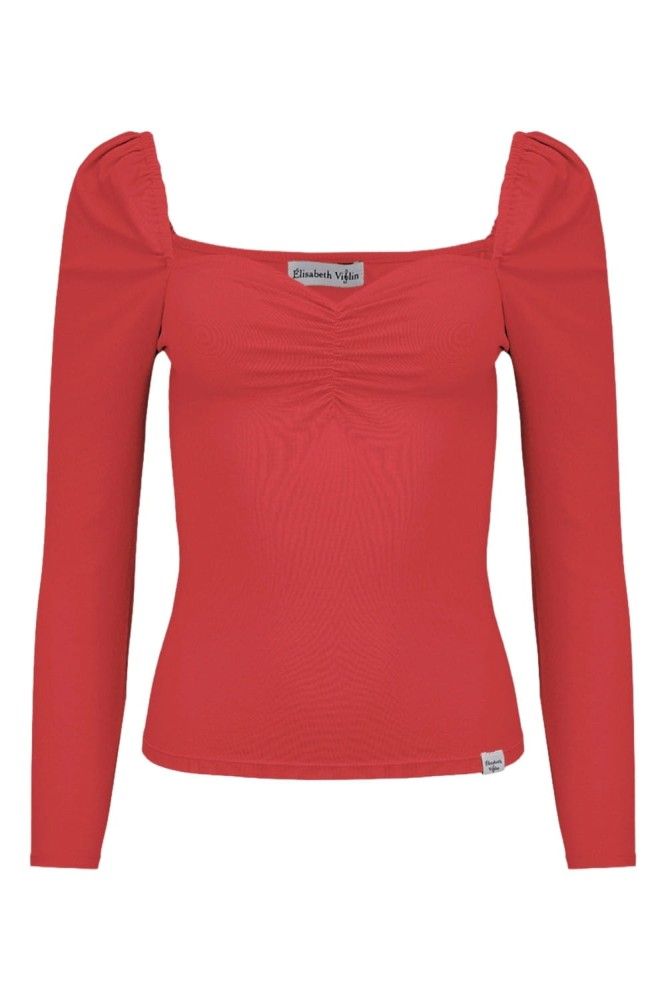 ARIA z rękawami 3:4 Ribbon Red przód.jpg