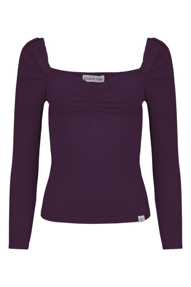 ARIA z rękawami 3:4 Plum Purple przód.jpg