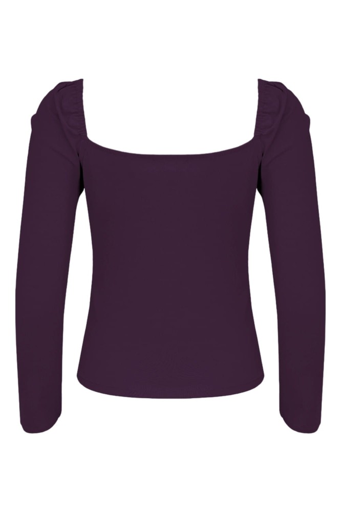 ARIA z rękawami 3:4 Plum Purple tył.jpg