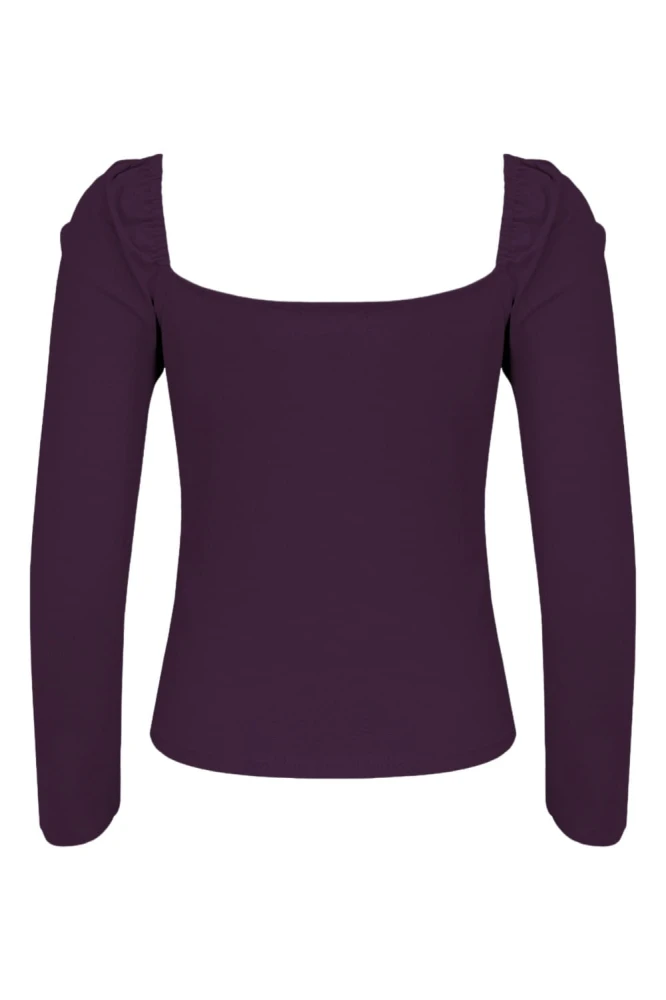 ARIA z rękawami 3:4 Plum Purple tył.jpg