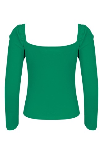 ARIA z rękawami 3:4 Deep Green tył.jpg