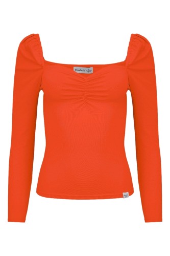 ARIA z rękawami 3:4 Mandarin Red przód.jpg