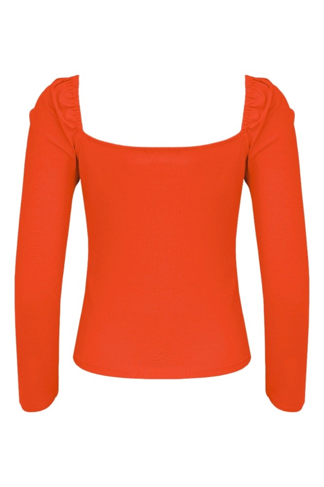 ARIA z rękawami 3:4 Mandarin Red tył.jpg