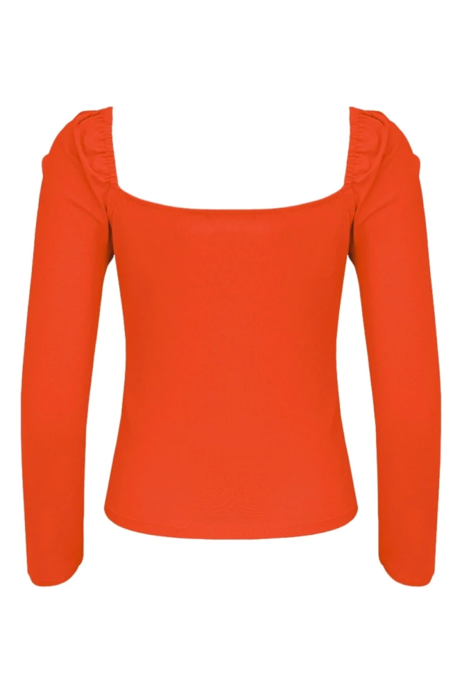 ARIA z rękawami 3:4 Mandarin Red tył.jpg