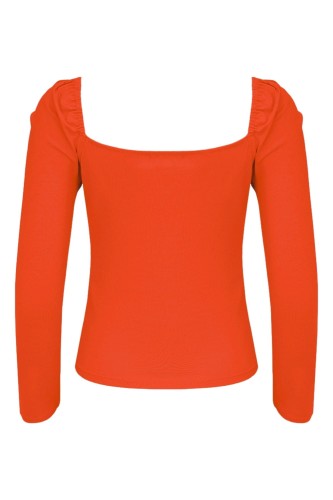 ARIA z rękawami 3:4 Mandarin Red tył.jpg