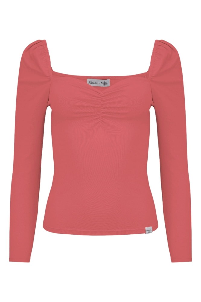 ARIA z rękawami 3:4 Garnet Rose przód.jpg