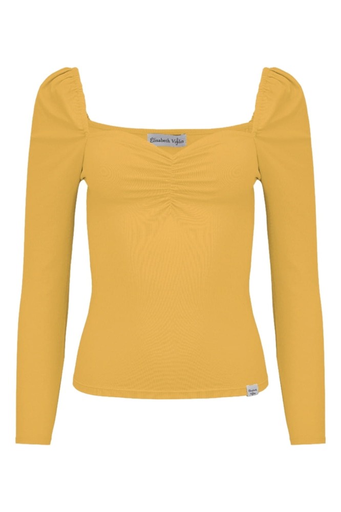 ARIA z rękawami 3:4 Mineral Yellow przód.jpg