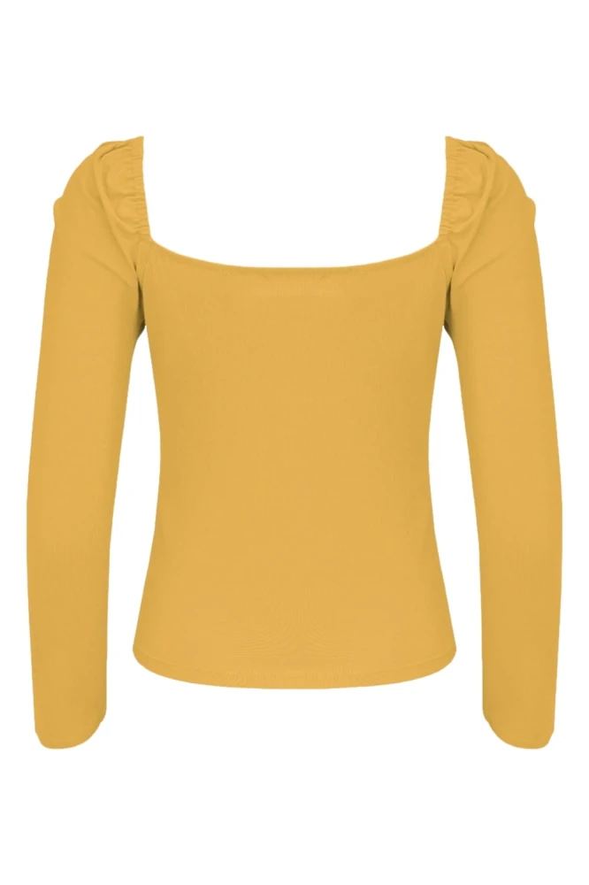 ARIA z rękawami 3:4 Mineral Yellow tył.jpg