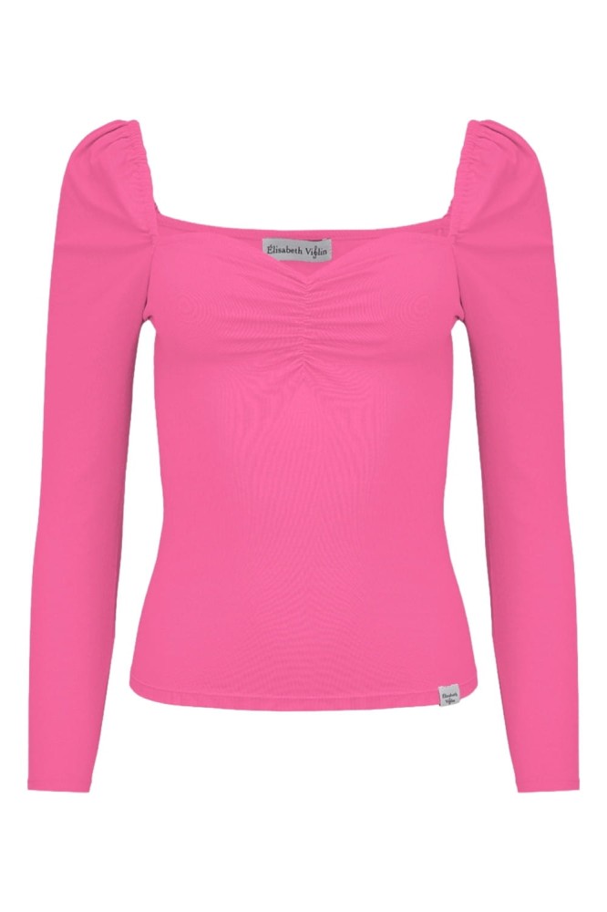 ARIA z rękawami 3:4 Shocking Pink przód.jpg