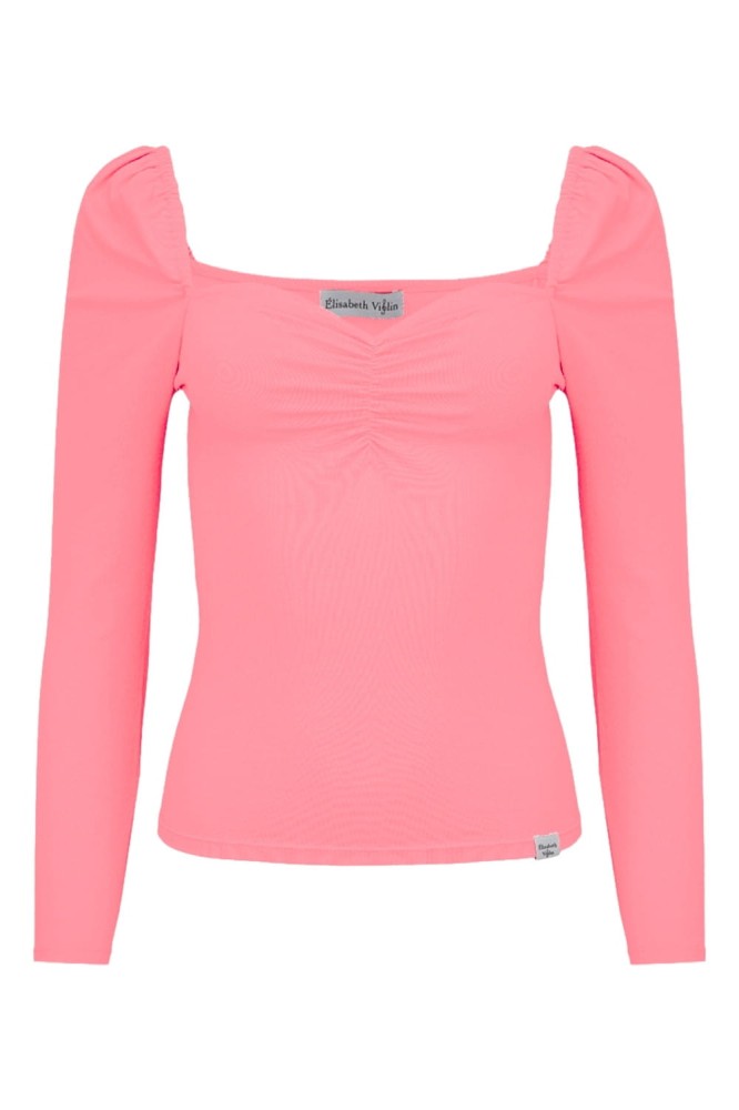 ARIA z rękawami 3:4 Geranium Pink przód.jpg