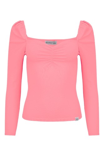 ARIA z rękawami 3:4 Geranium Pink przód.jpg