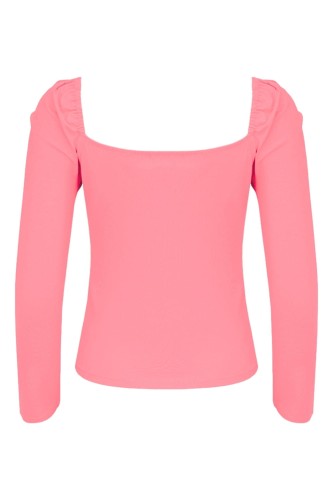 ARIA z rękawami 3:4 Geranium Pink tył.jpg