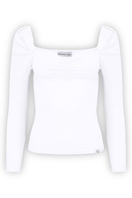 ARIA z rękawami 3:4 Brilliant White przód.jpg