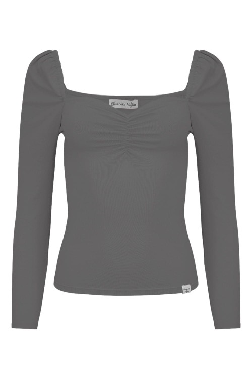 ARIA z rękawami 3:4 Charcoal Gray przód.jpg