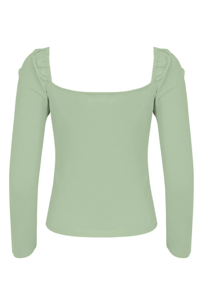 ARIA z rękawami 3:4 Iceberg Green tył.jpg