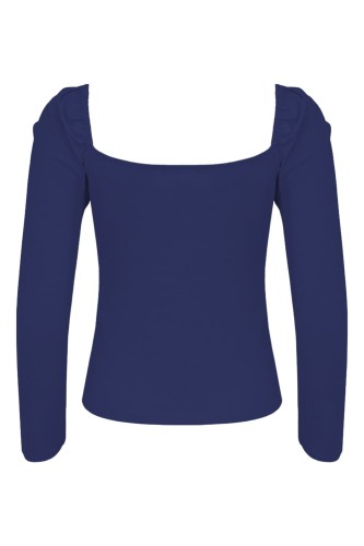 ARIA z rękawami 3:4 Sodalite Blue tył.jpg