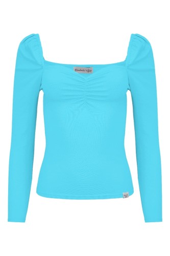 ARIA z rękawami 3:4 Cyan Blue przód.jpg