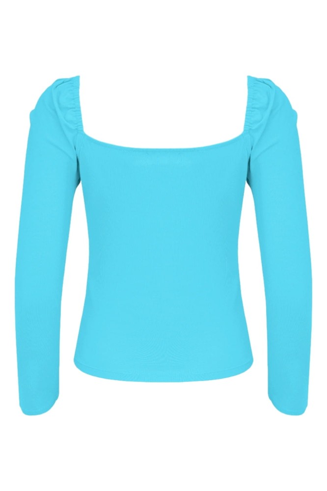 ARIA z rękawami 3:4 Cyan Blue tył.jpg