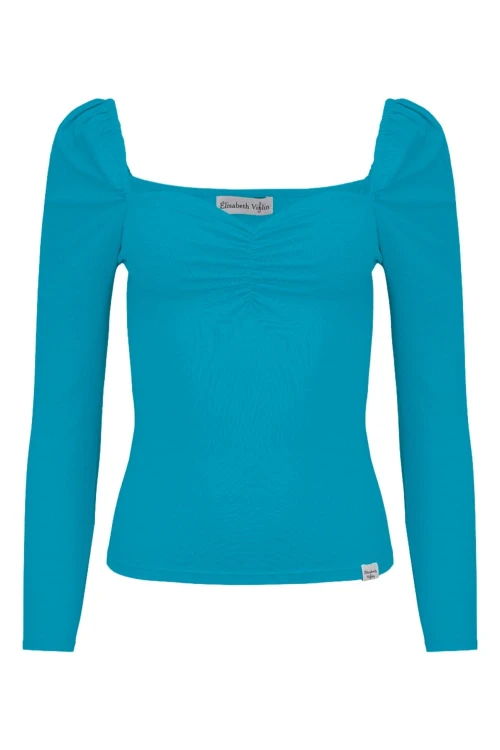 ARIA z rękawami 3:4 Caribbean Sea przód.jpg