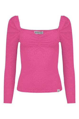 ARIA z rękawami 3:4 Fuchsia Rose przód.jpg