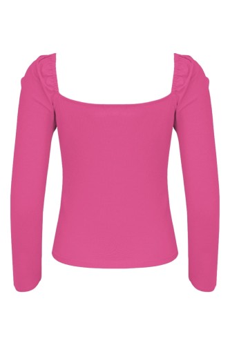 ARIA z rękawami 3:4 Fuchsia Rose tył.jpg