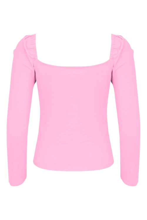 ARIA z rękawami 3:4 Sea Pink tył.jpg