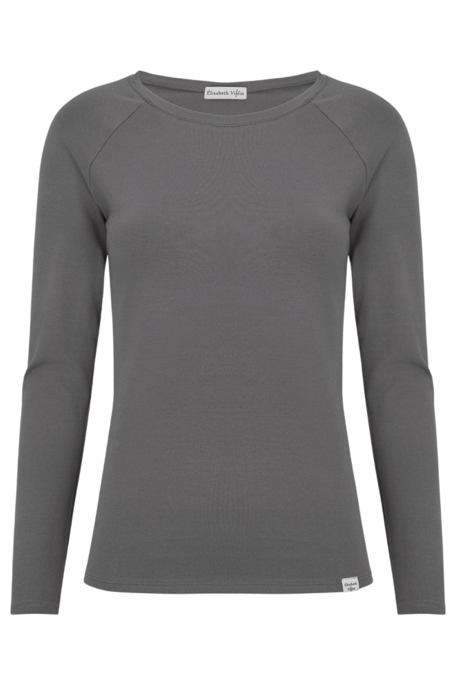 Charcoal Gray MAYA z długimi rękawami przód.jpg