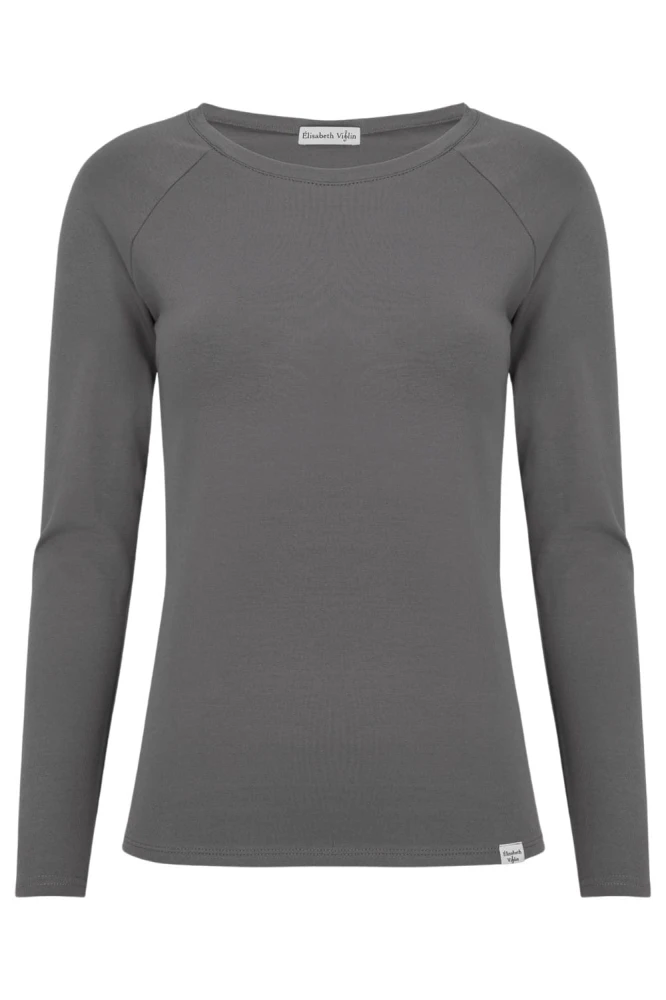 Charcoal Gray MAYA z długimi rękawami przód.jpg